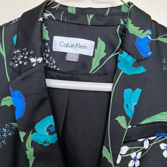 BNWT Calvin Klein Floral Suit Jacket Sz 4P & 6P RRP $139 Macy’s - Picture 9 of 10